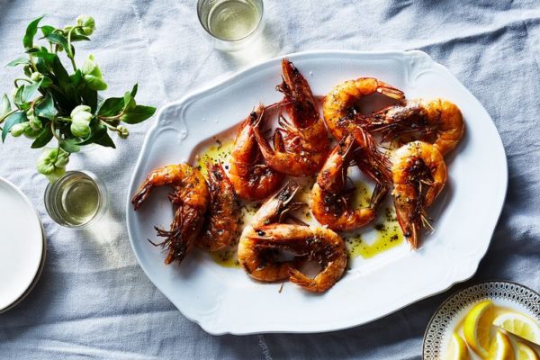 Shell-On Shrimp with Rosemary, Garlic & Chile